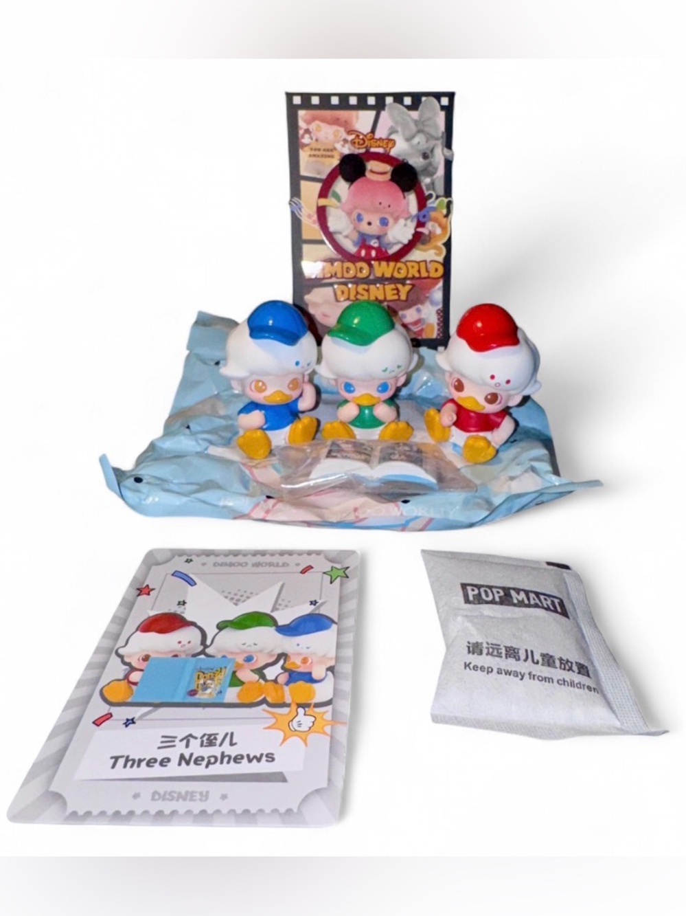 New POP MART DIMOO WORLD x Disney – Confirmed Three Nephews 📚🦆✨